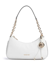 Medium Michael Kors Nolita shoulder bag in pink leather with gold hardware, casual style for women.