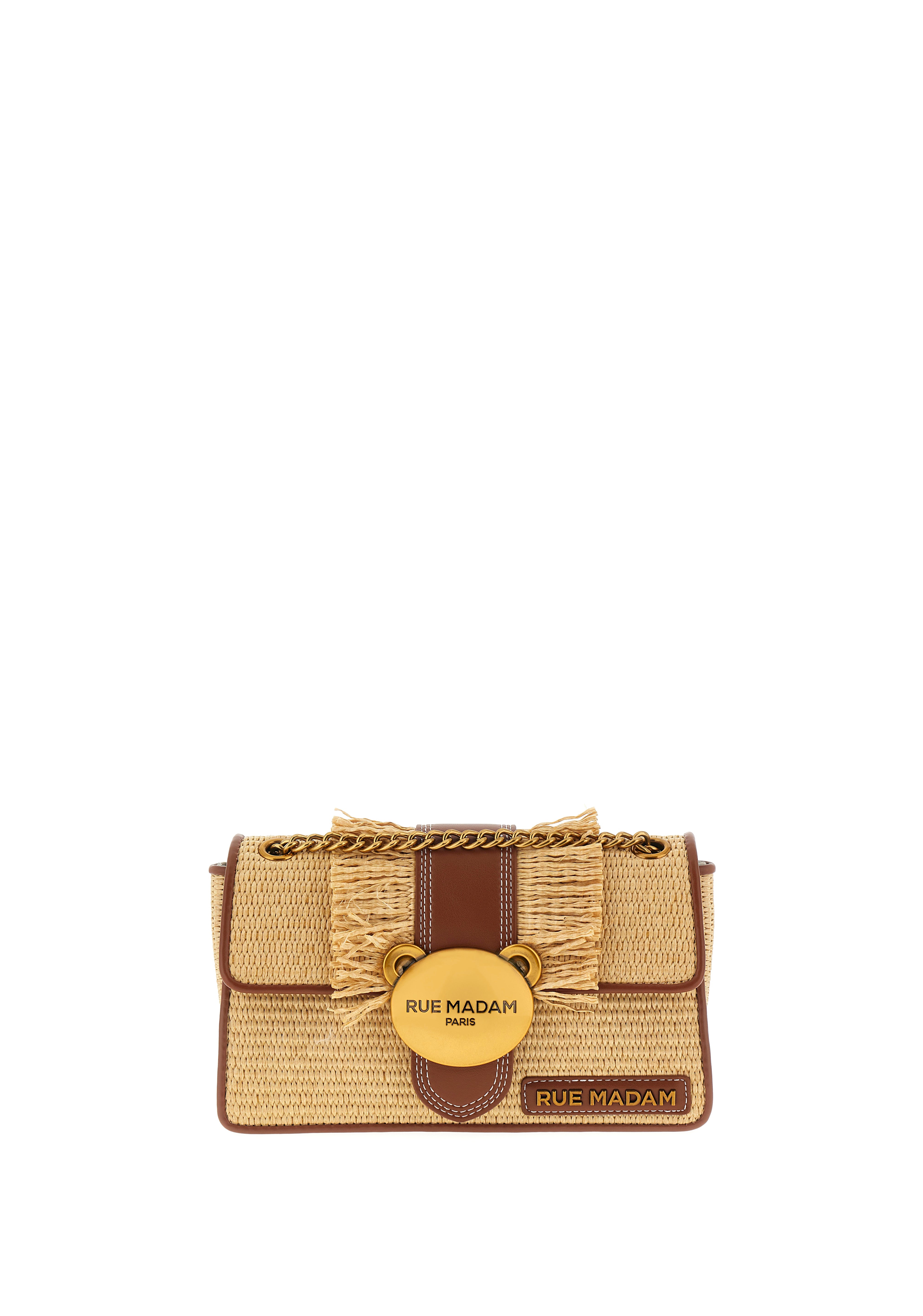 Borsa Teddy It Bag Straw Fringes Rue Madam - MYLILLY