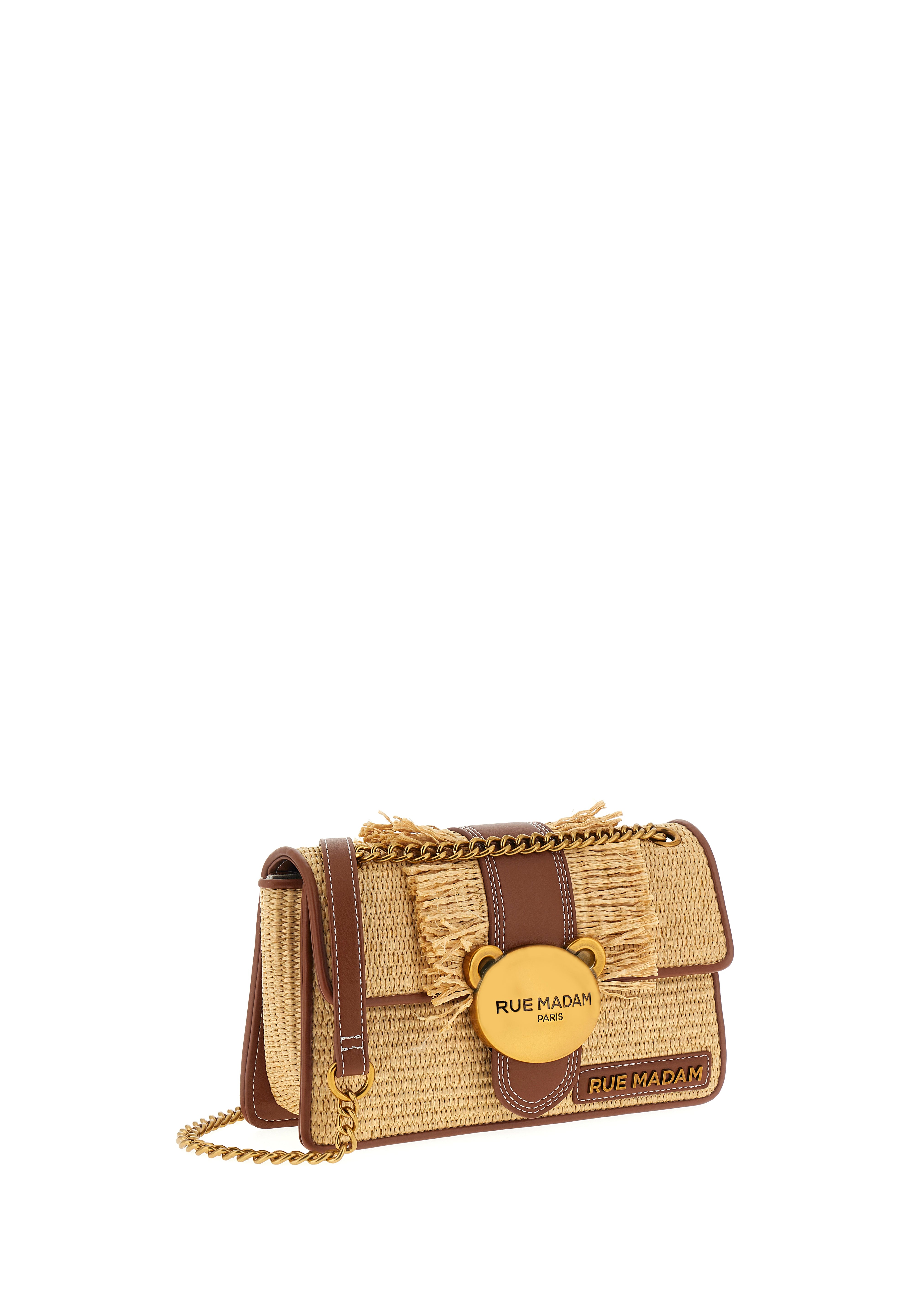 Borsa Teddy It Bag Straw Fringes Rue Madam - MYLILLY