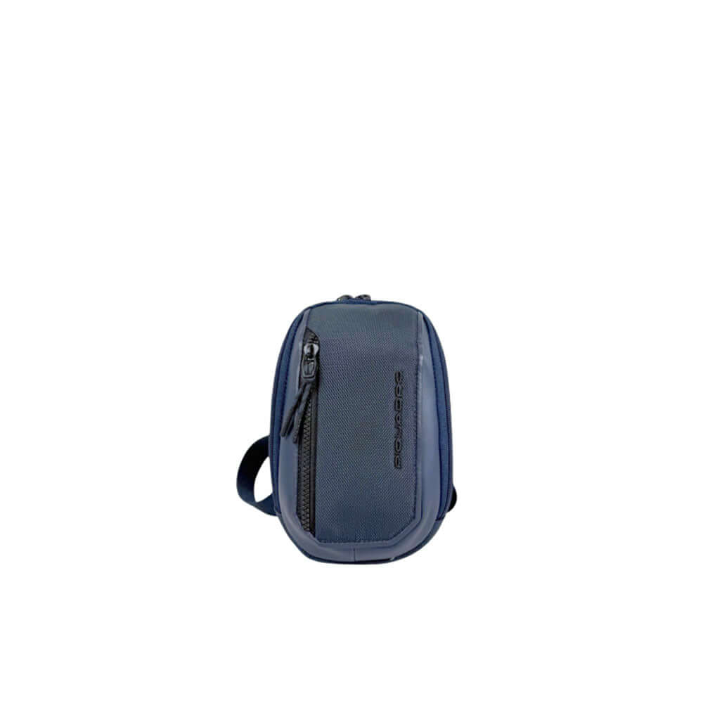 Porta smartphone con tracolla in pelle e tessuto Piquadro - MYLILLY