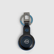 Portachiavi con CONNEQU 4.0 Blue Square in pelle Piquadro