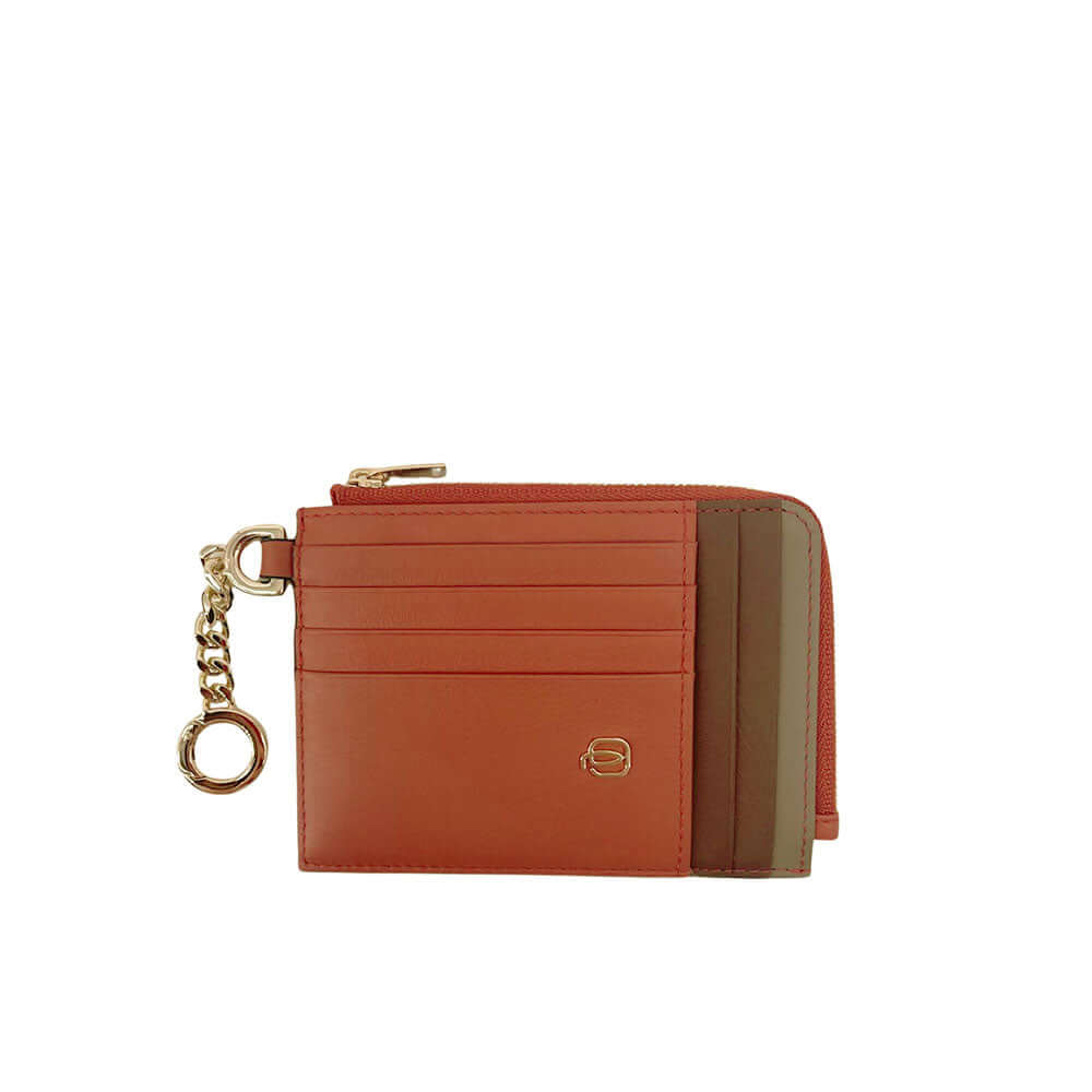 Porta carte credito con portachiavi Circle in pelle Piquadro - MYLILLY