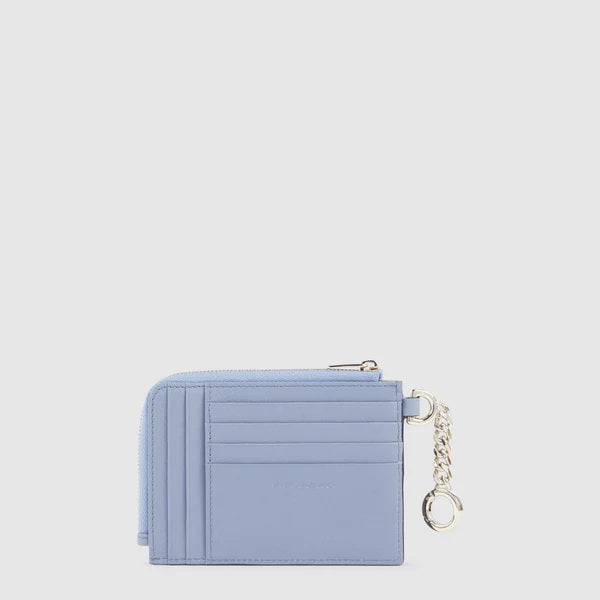 Porta carte credito con portachiavi Circle in pelle Piquadro - MYLILLY