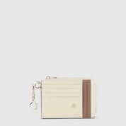 Porta carte credito con portachiavi Circle in pelle Piquadro - MYLILLY