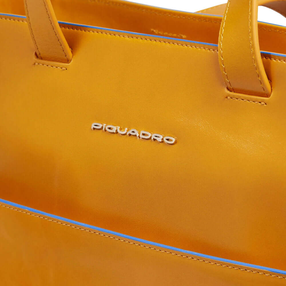 Shopping Bag for Laptop 15.6`` Blue Square Piquadro