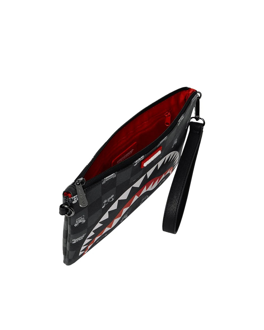 Gray Peeking Character Check Crossbody Pouchette Sprayground - MYLILLY