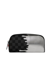 Silver Side Drip Black Check Pencil Pouch Sprayground - MYLILLY