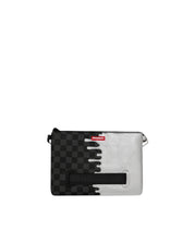 Silver Side Drip Black Check Crossbody Pouchette Sprayground - MYLILLY