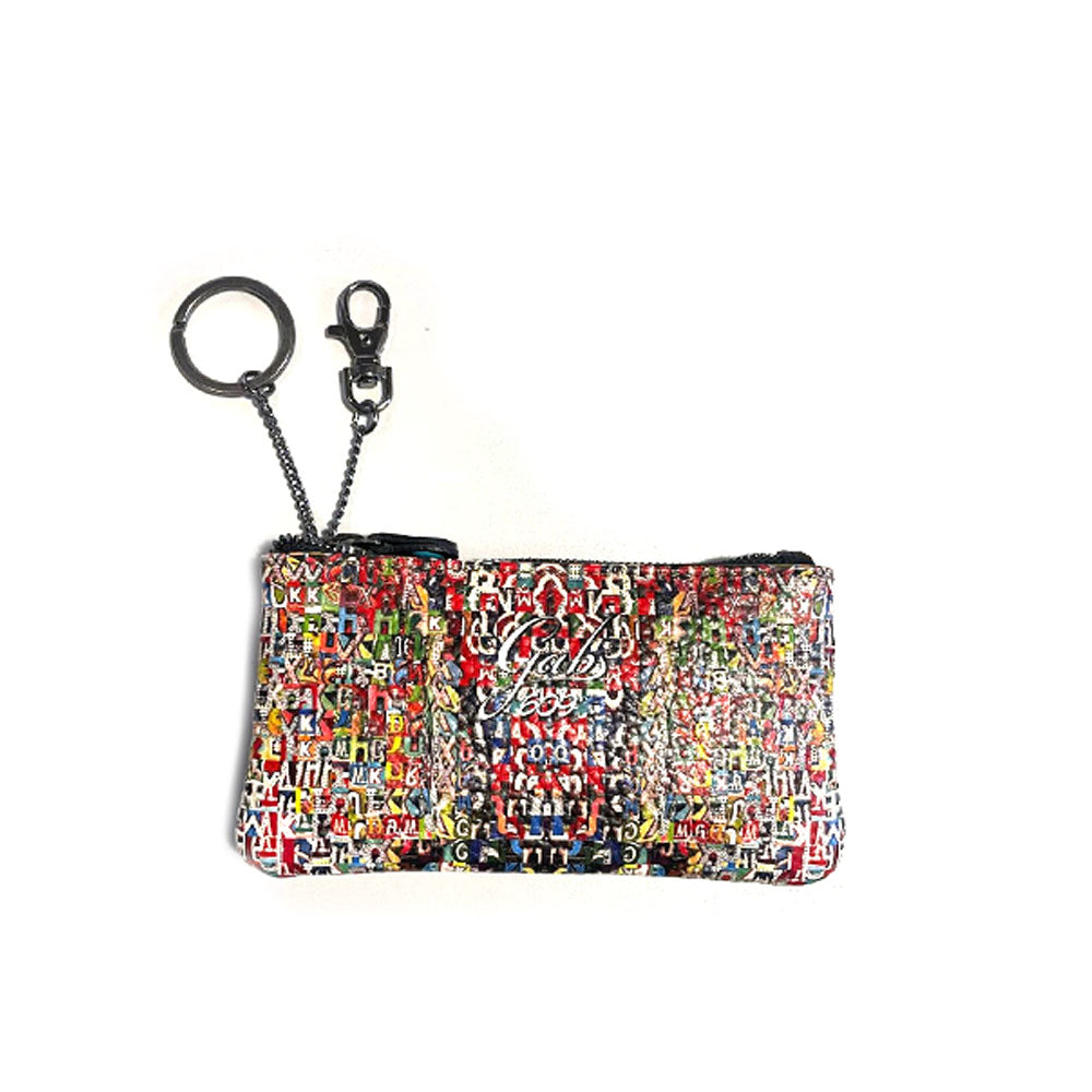 Gabs GKeyholder Plus women's keychain with gold-tone hardware and branded logo, attached to a set of keys.