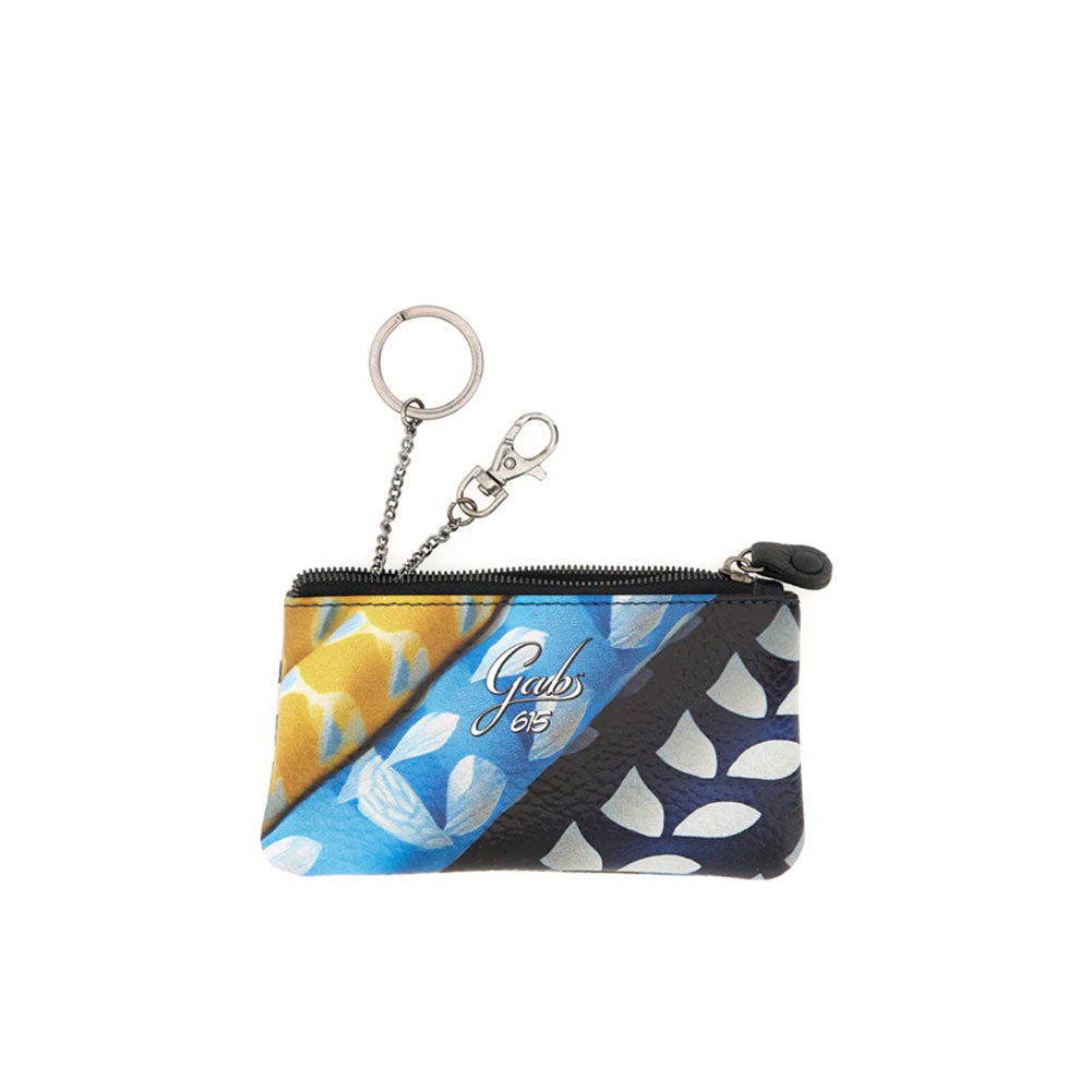 Gabs GKeyholder Plus women's keychain with gold-tone hardware and branded logo, stylish accessory for keys and bags.