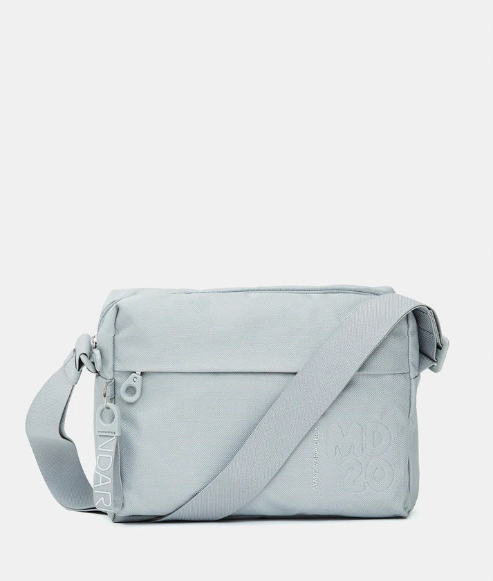 Mandarina Duck MD20 crossover bag for women with shoulder strap, stylish accessory in neutral color and modern design.