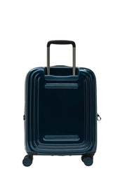 Mandarina Duck Cabin Trolley Logoduck metal travel bag with logo and compact design, suitable for unisex carry-on luggage.