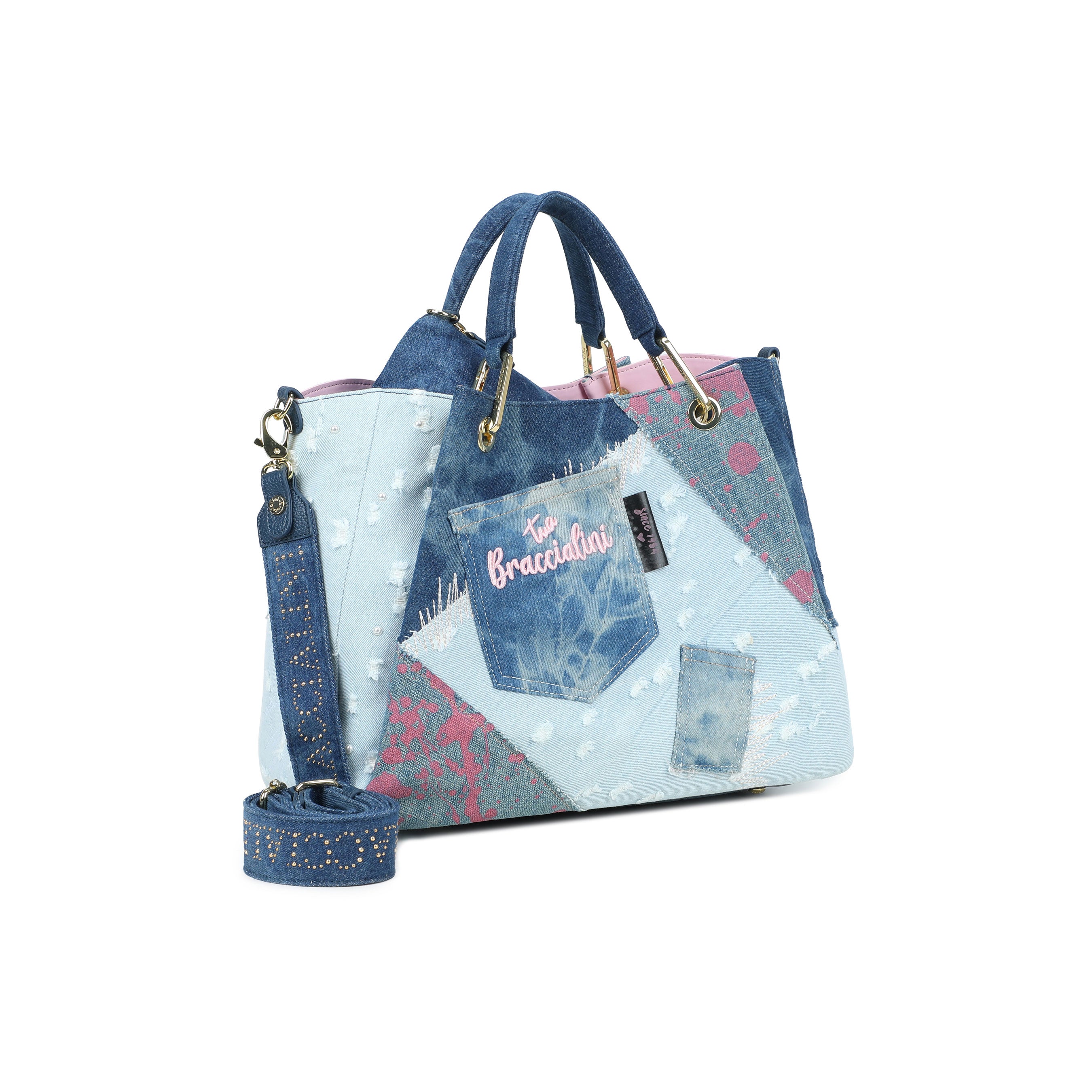 Borsa a mano Amy Jeans Braccialini - MYLILLY
