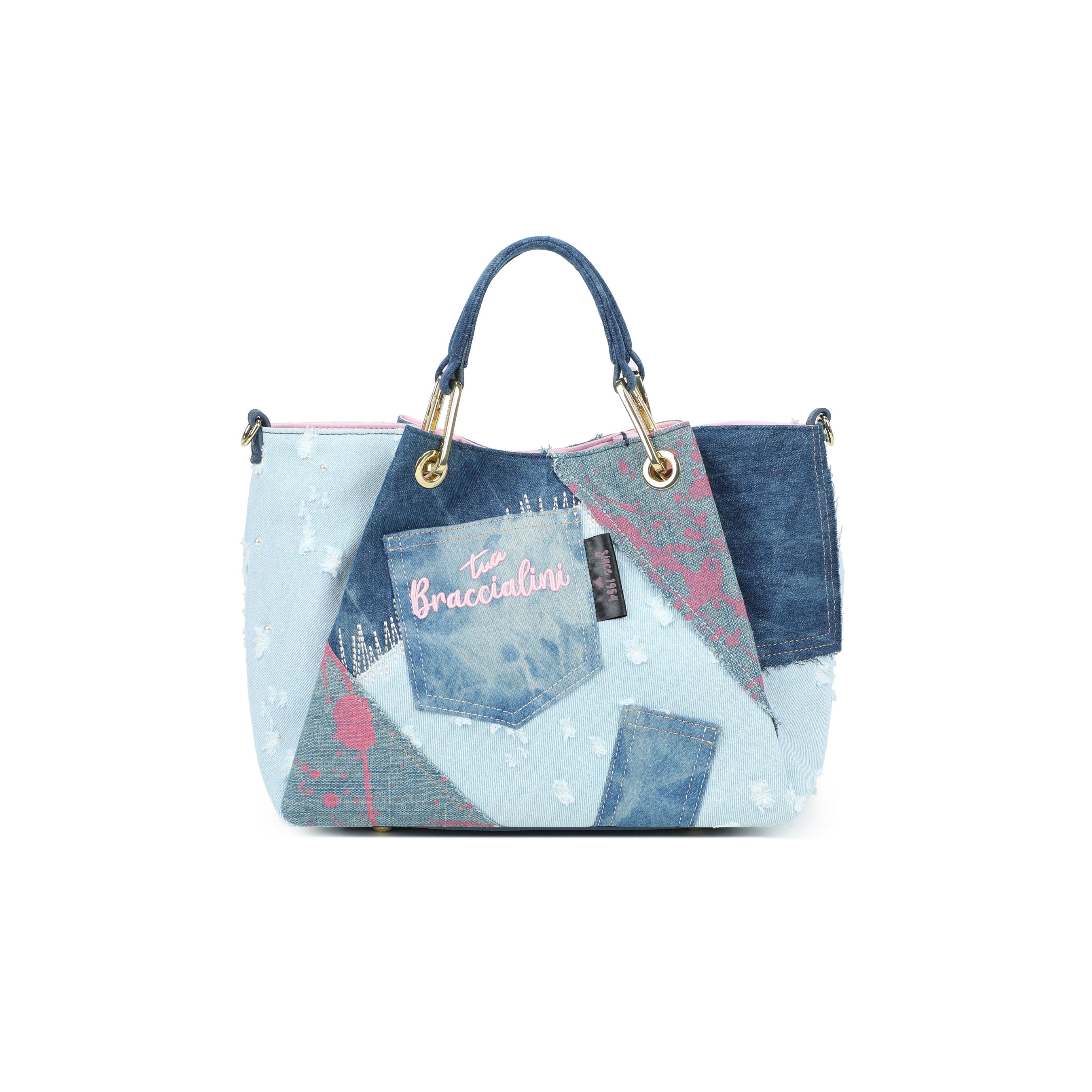 Borsa a mano Amy Jeans Braccialini - MYLILLY