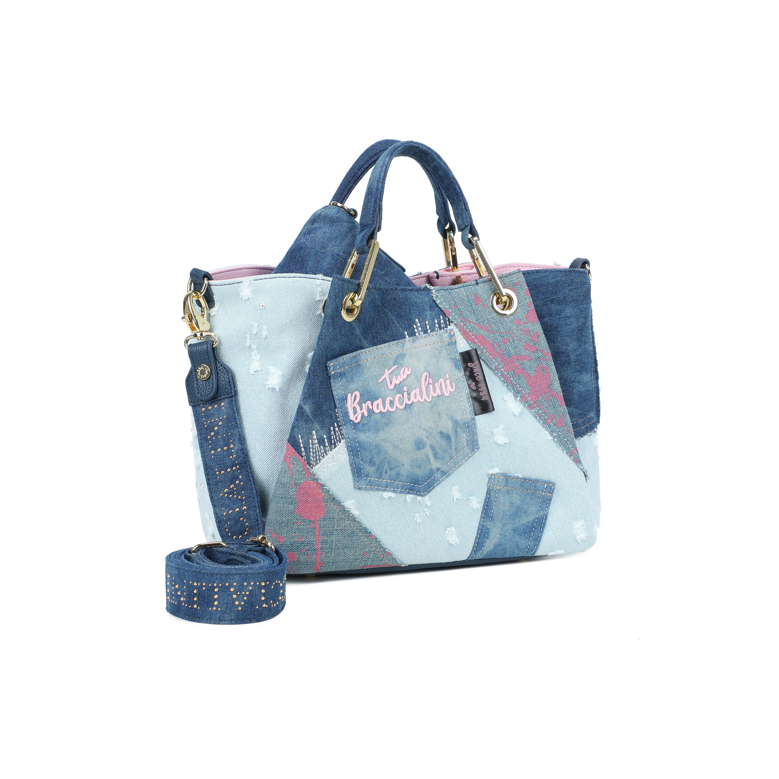 Borsa a mano Amy Jeans Braccialini - MYLILLY