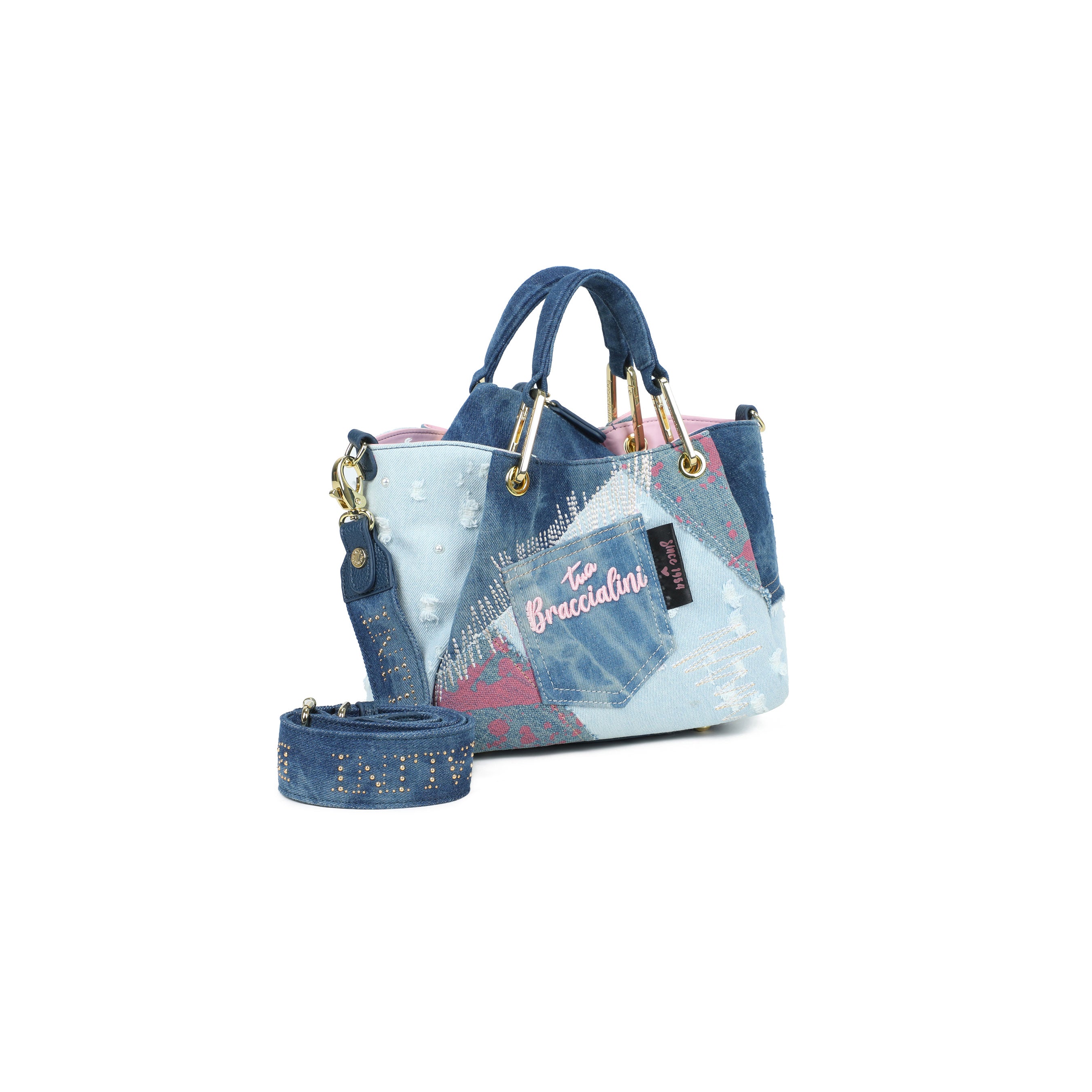 Borsa a mano Amy Jeans Braccialini - MYLILLY