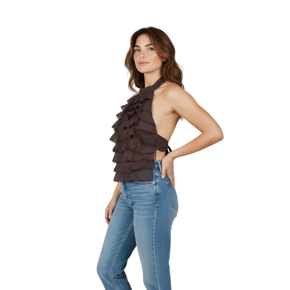 Top con balze in lyocell Vicolo - MYLILLY
