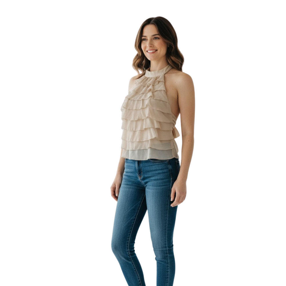 Top con balze in lyocell Vicolo - MYLILLY
