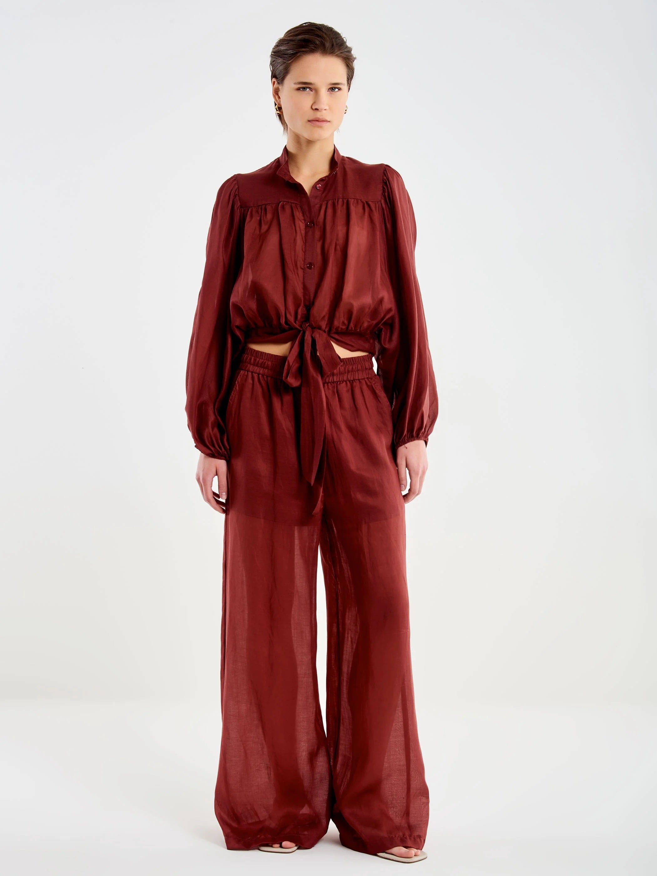 Vicolo voile trousers