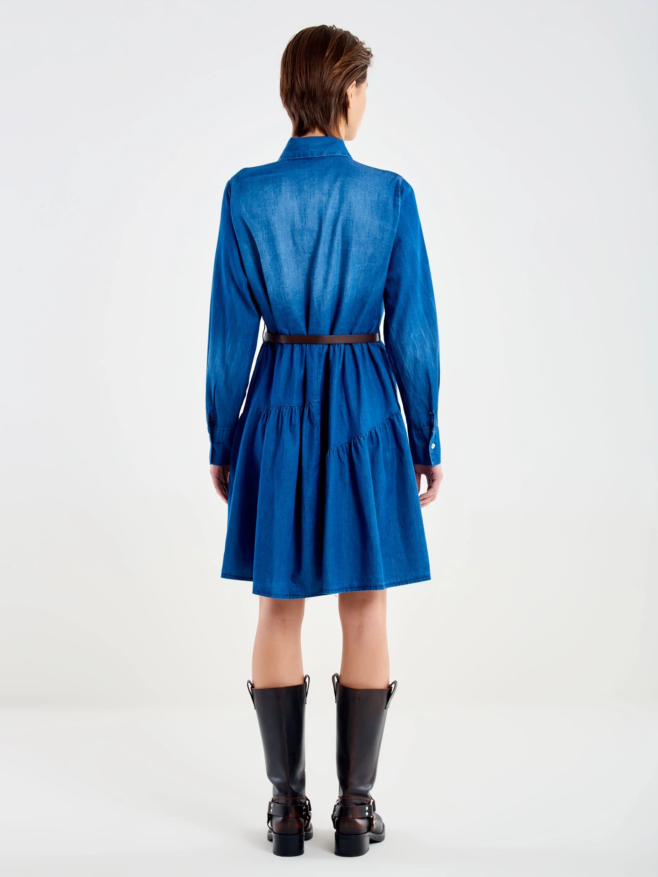 Abito corto in chambray Vicolo - MYLILLY