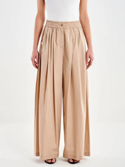 Wide-leg poplin trousers Vicolo