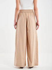 Wide-leg poplin trousers Vicolo