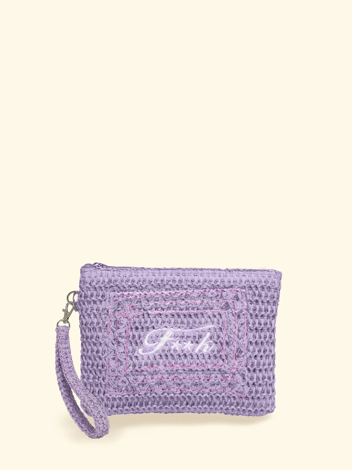 F**K Raffia Clutch