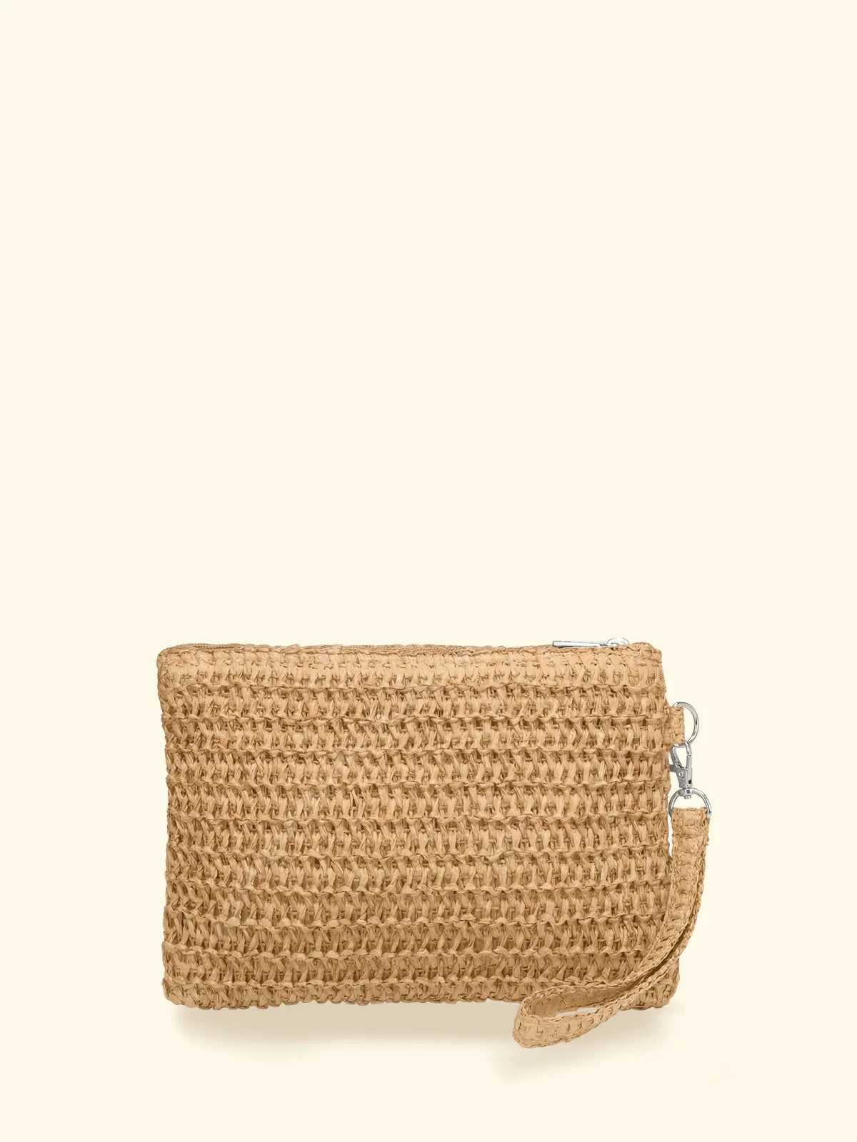 Pochette in rafia F**K