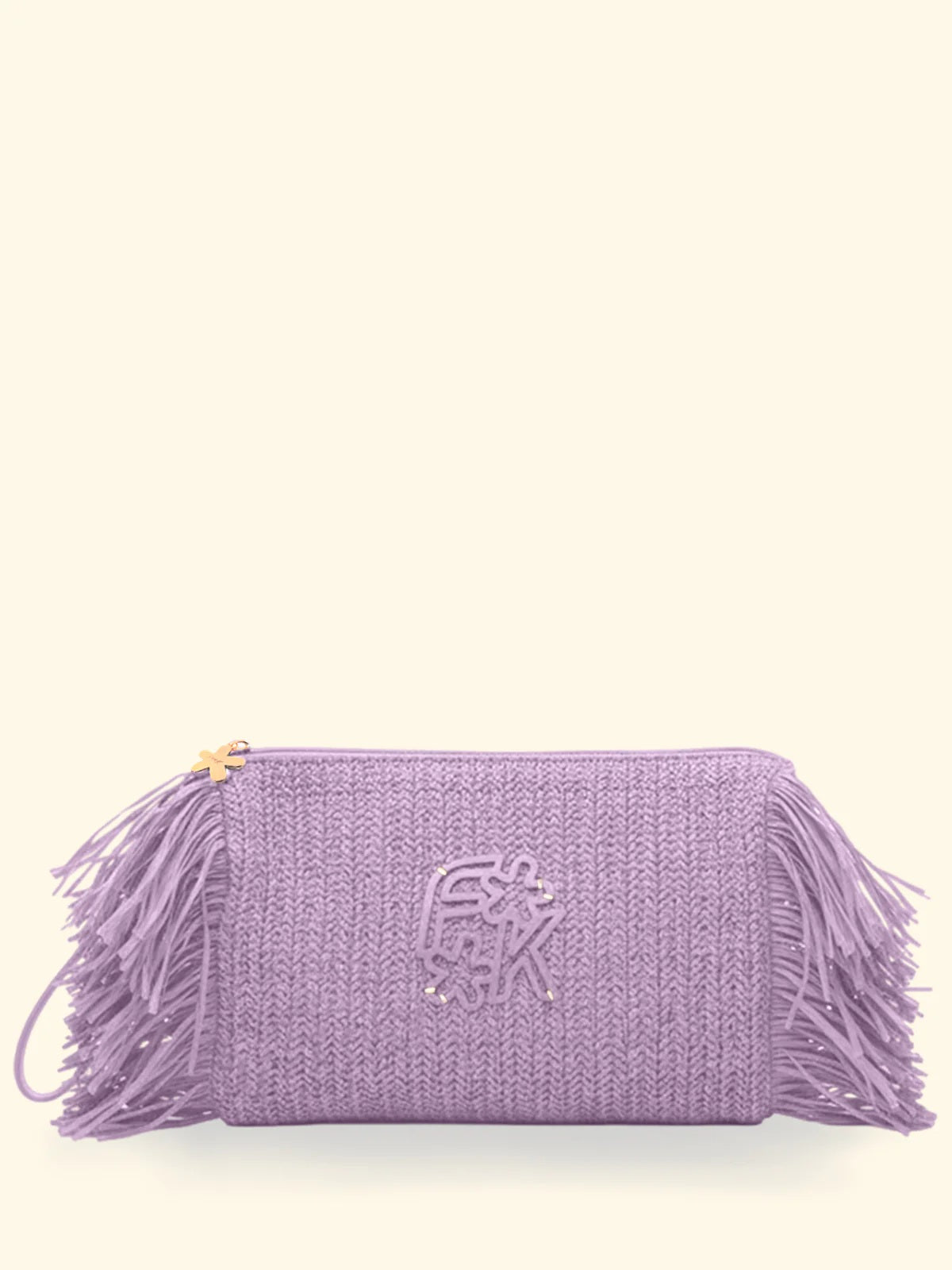 Pochette in paglia F**K