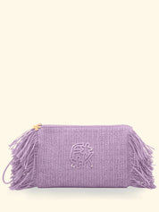Pochette in paglia F**K