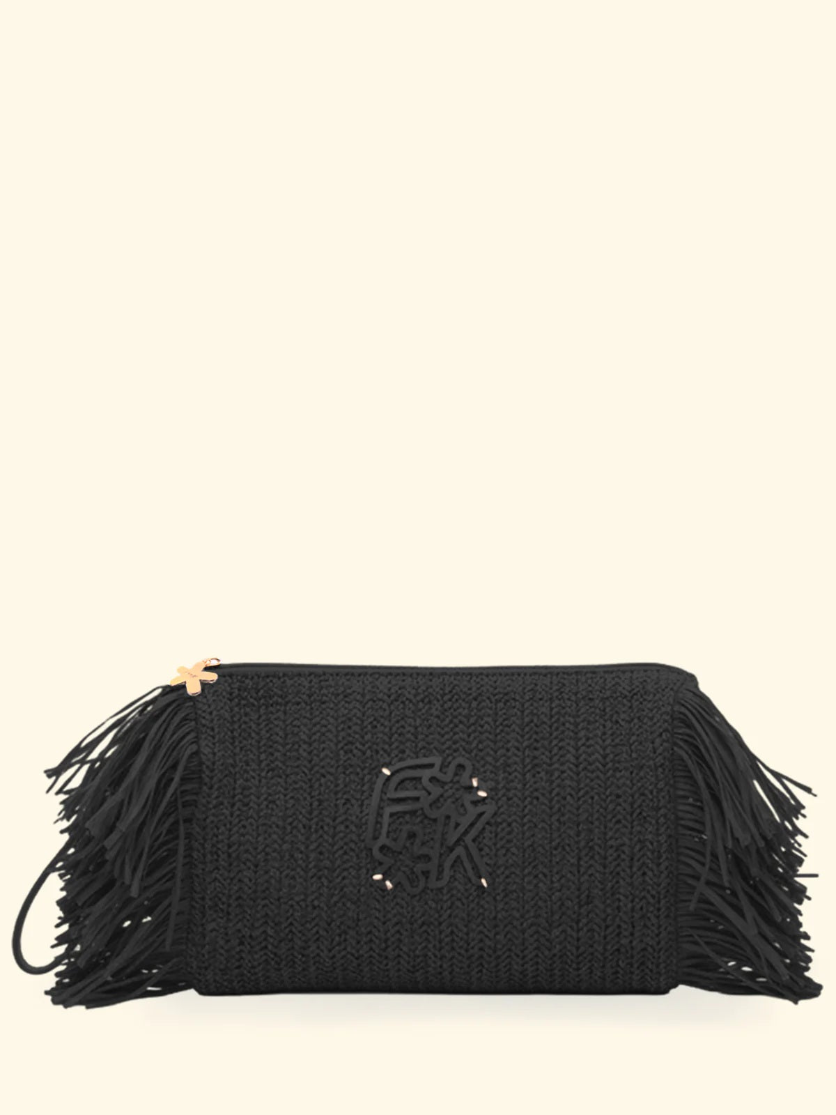 Pochette in paglia F**K