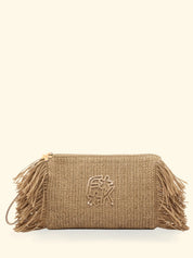 Pochette in paglia F**K