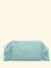 Pochette in paglia F**K