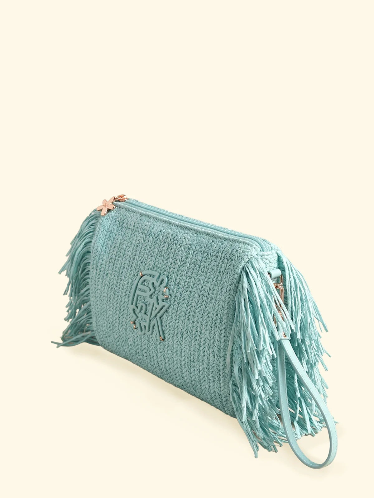 Pochette in paglia F**K