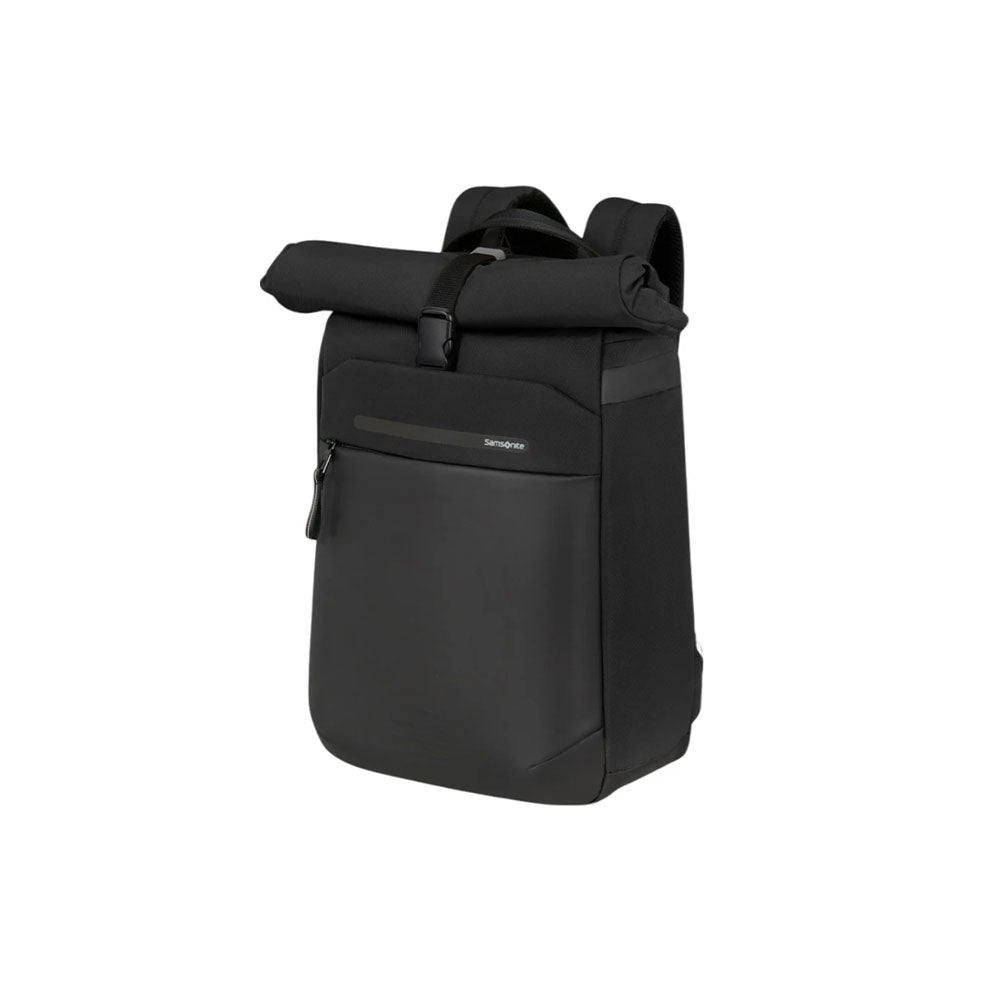 Zaino rolltop Samsonite Moderny nero per laptop 15.6". Zaino espandibile, idrorepellente e realizzato con materiali riciclati post-consumo.