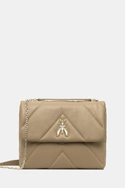 Patrizia Pepe Fly Padded Leather Shoulder Bag