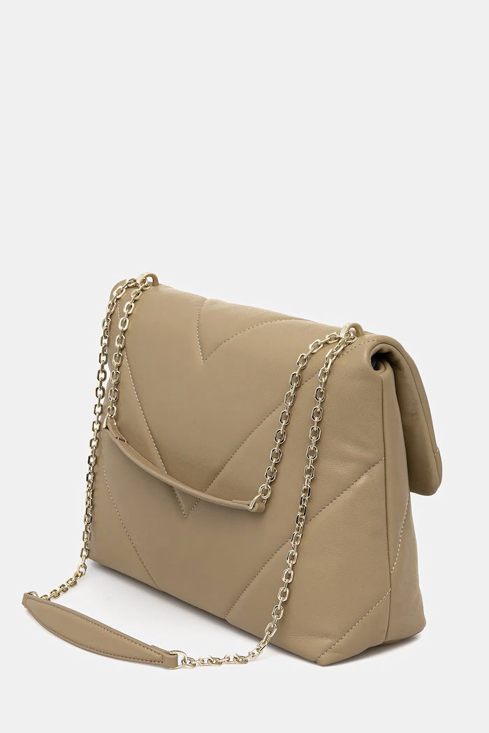 Patrizia Pepe Fly Padded Leather Shoulder Bag