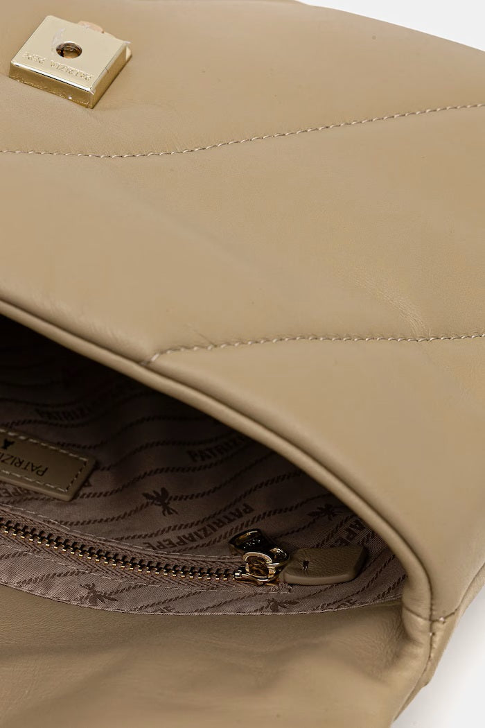 Patrizia Pepe Fly Padded Leather Shoulder Bag