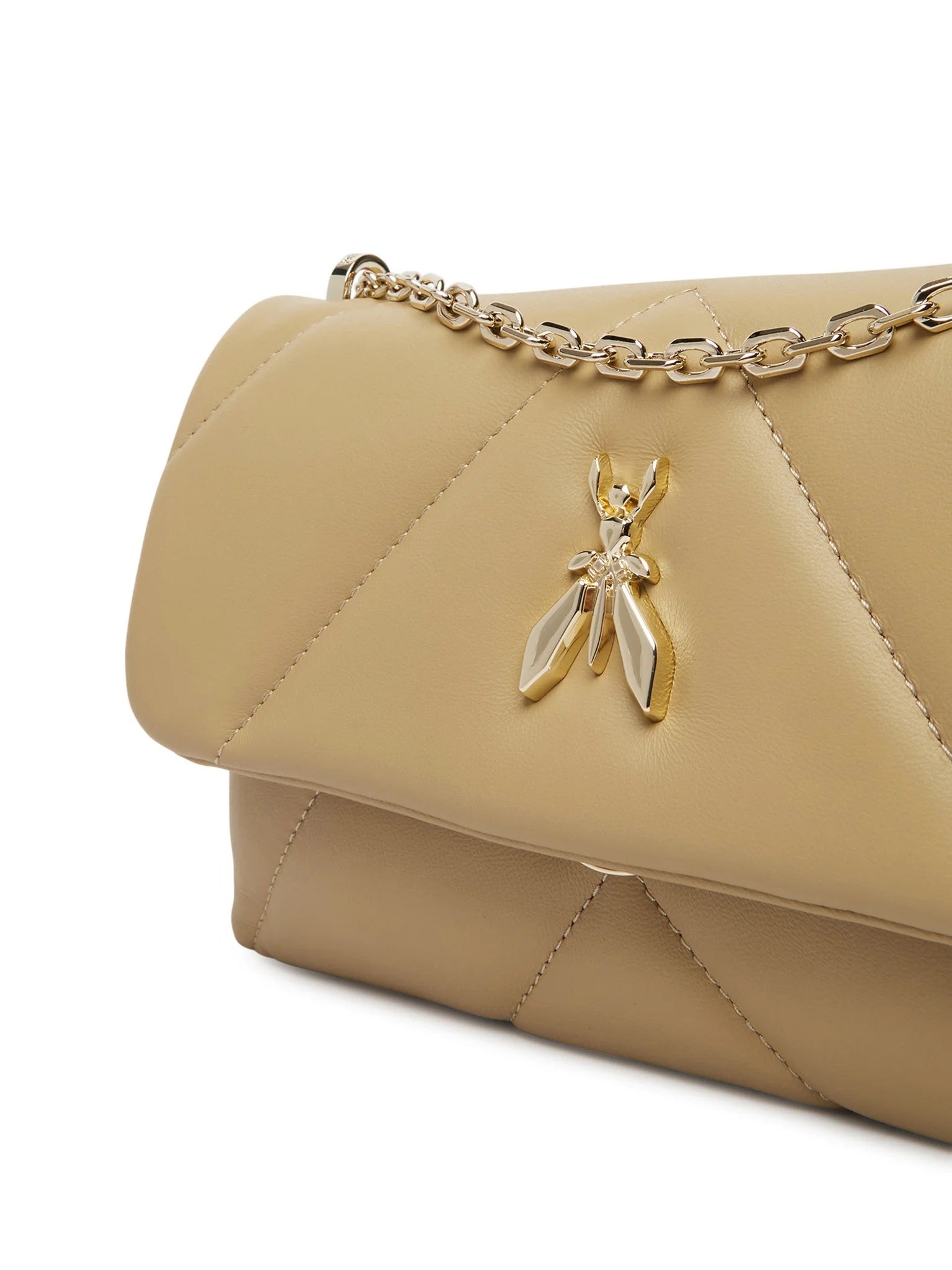 Patrizia Pepe Fly Padded Leather Shoulder Bag
