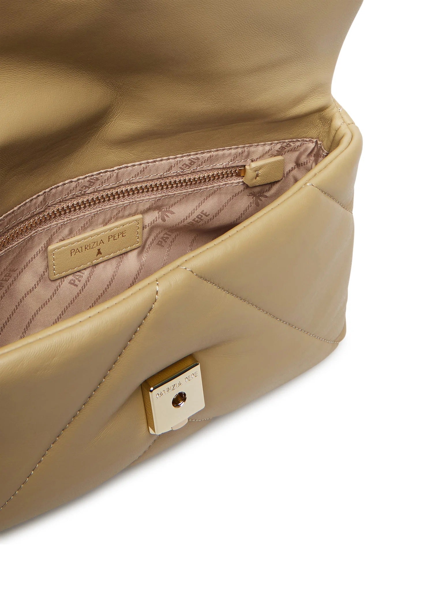 Patrizia Pepe Fly Padded Leather Shoulder Bag
