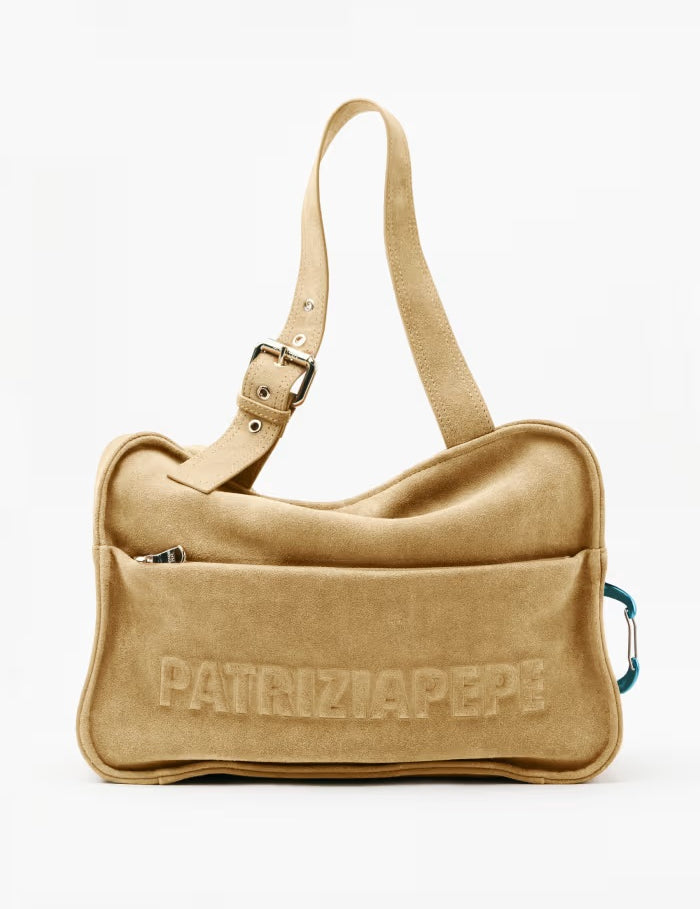 Borsa a spalla (IM)PERFECTION in suede Patrizia Pepe - MYLILLY