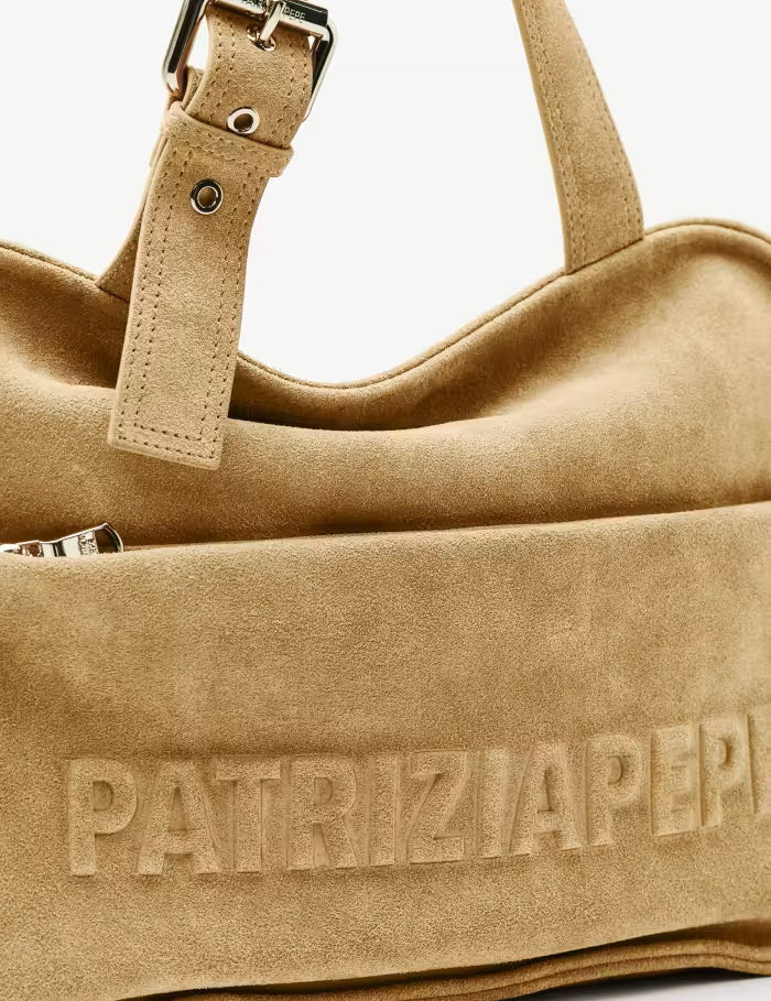 Borsa a spalla (IM)PERFECTION in suede Patrizia Pepe - MYLILLY