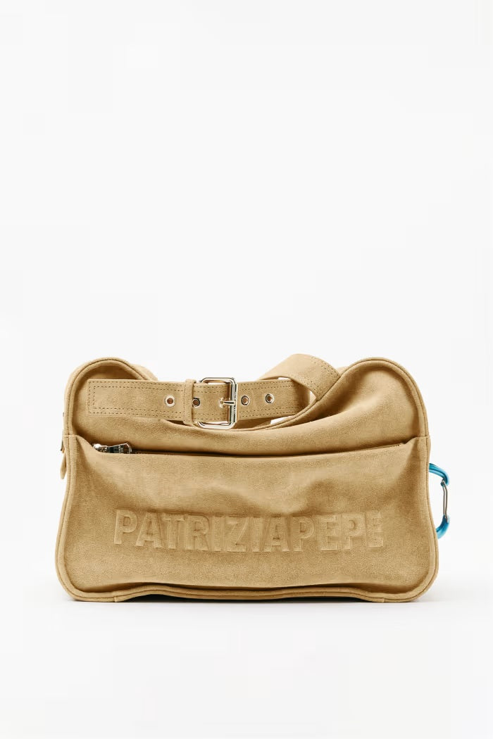 Borsa a spalla (IM)PERFECTION in suede Patrizia Pepe - MYLILLY