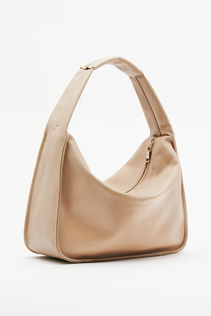 Patrizia Pepe Contemporary Hobo Leather Shoulder Bag