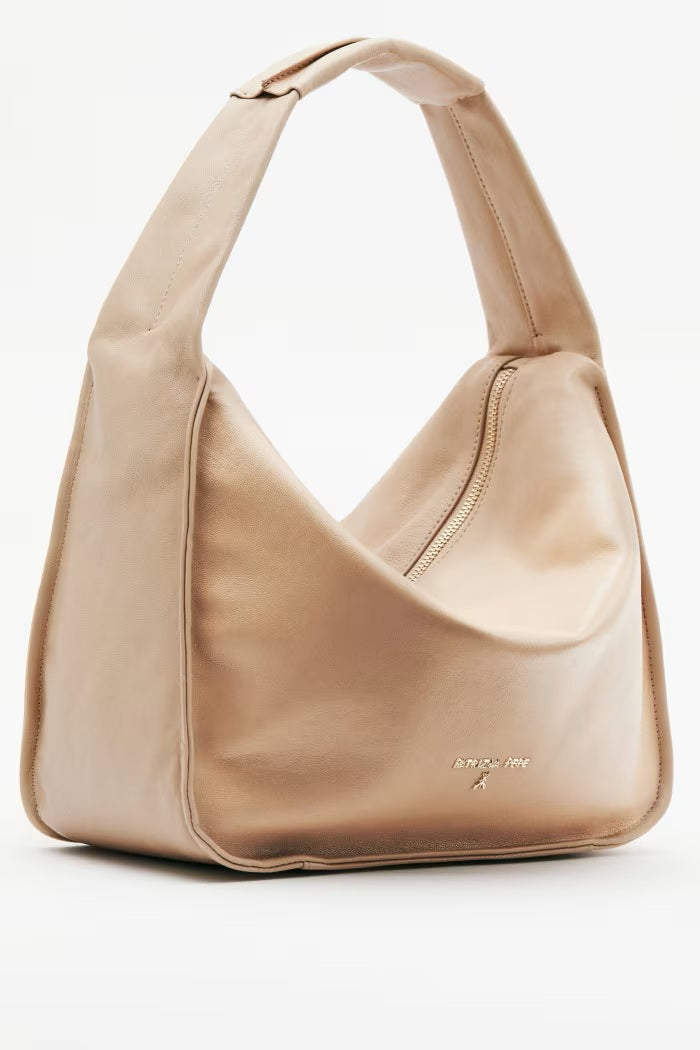 Patrizia Pepe Contemporary Hobo Leather Shoulder Bag