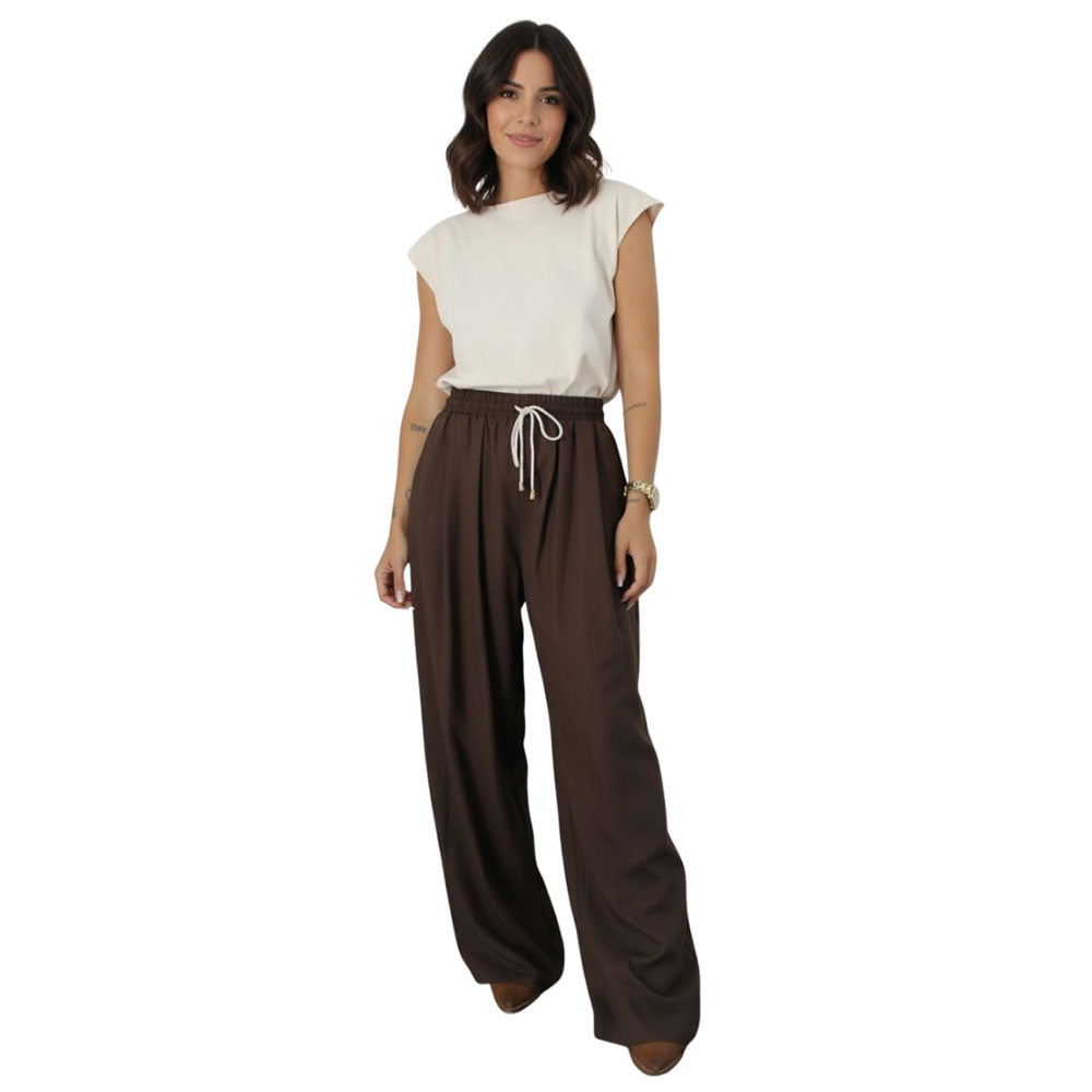 Pantalone in lino e viscosa Vicolo