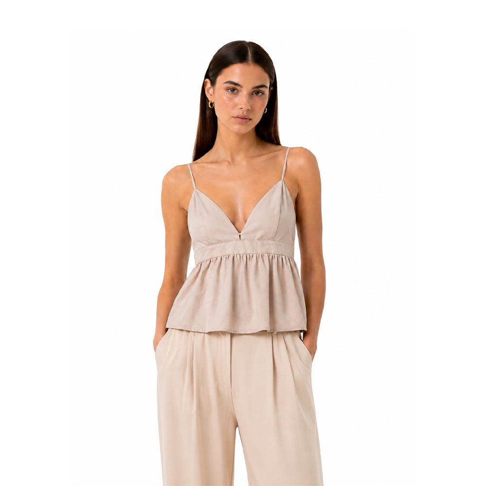 Vicolo Top with ruffle