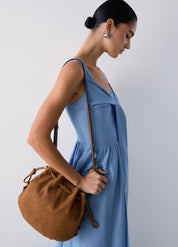 Liu Jo Ginesa nubuck shoulder bag