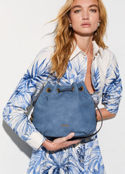 Liu Jo Ginesa nubuck shoulder bag