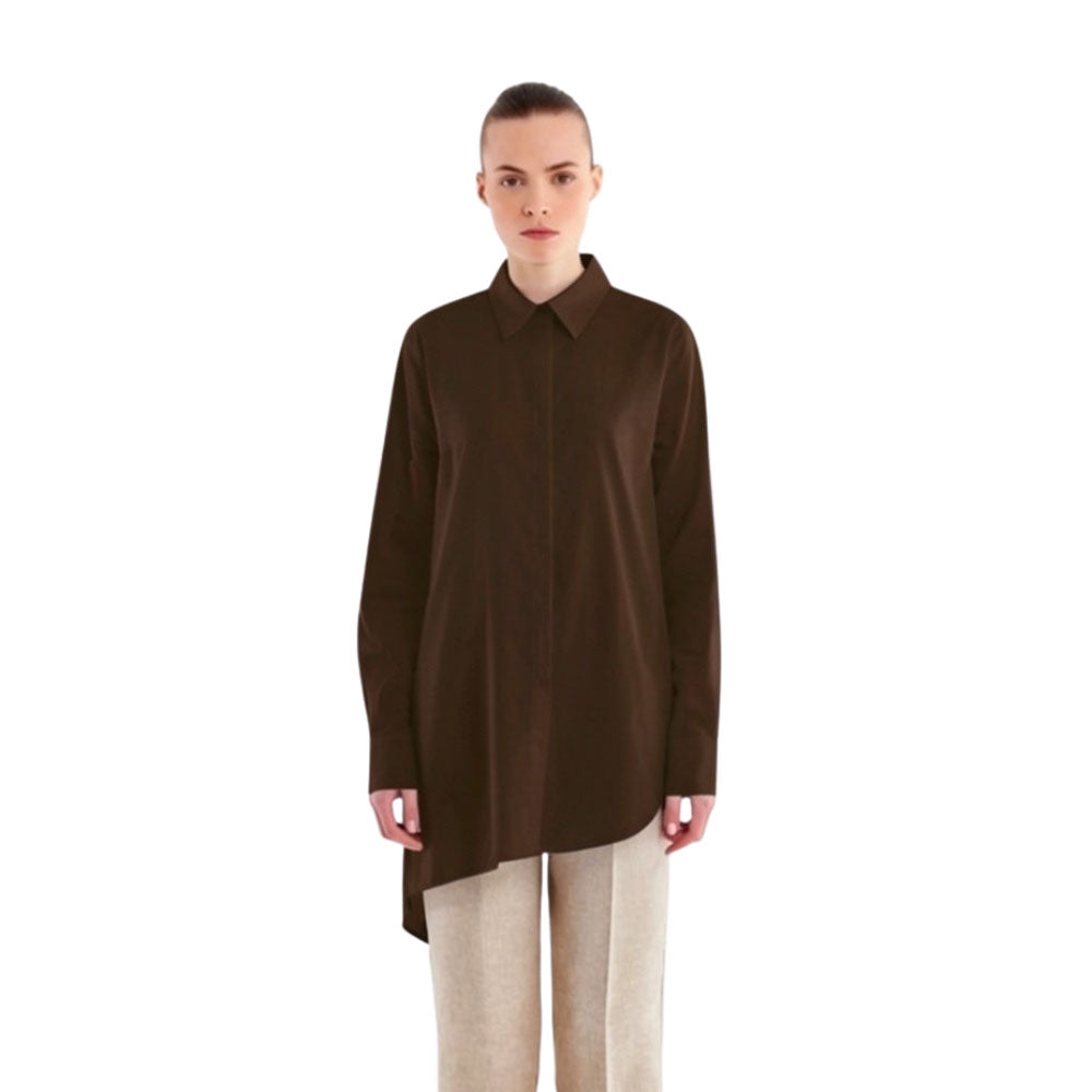 Camicia Asimmetrica Over in cotone Vicolo